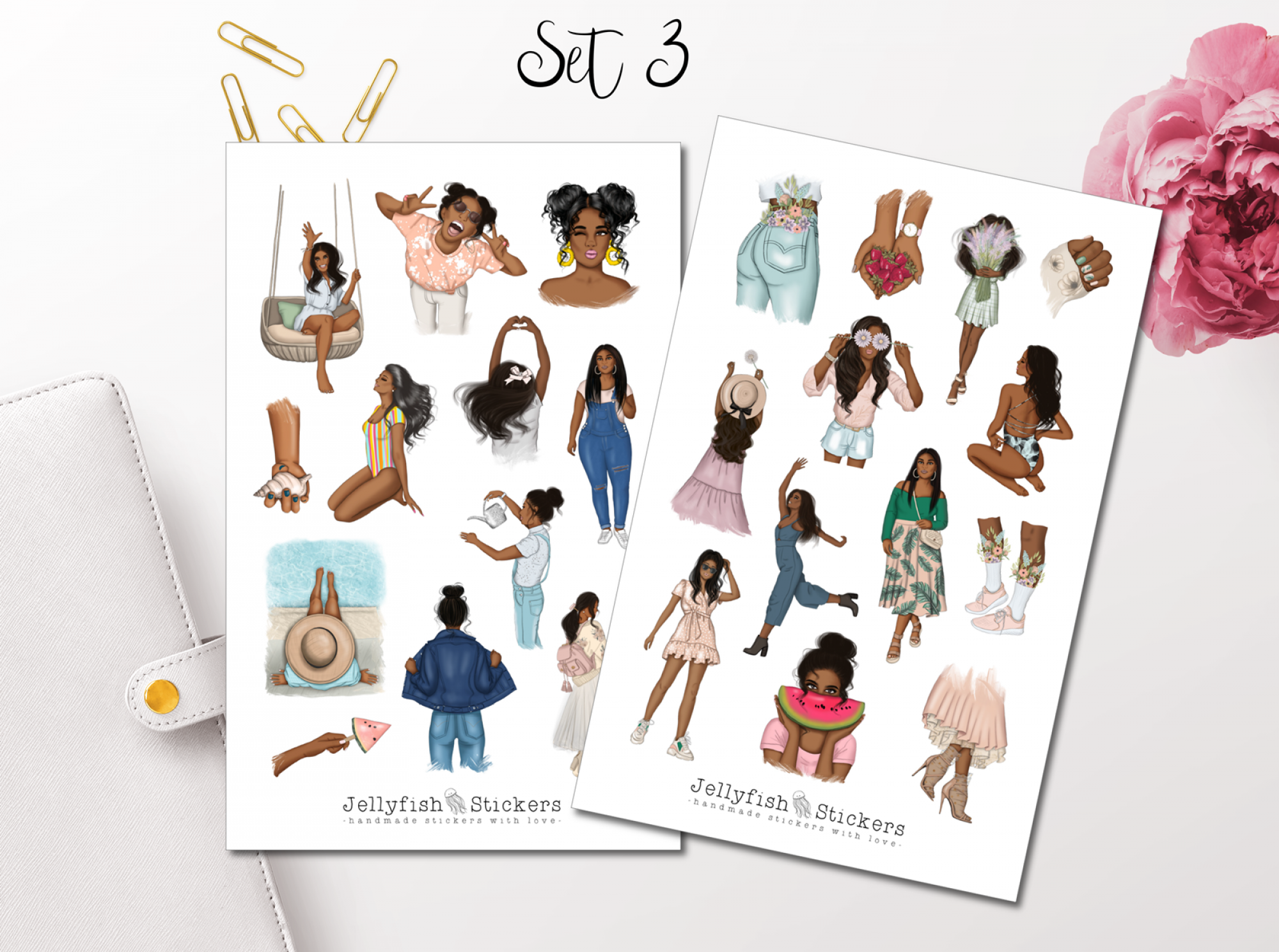 Spring & Summer Girls Collection Sticker Set